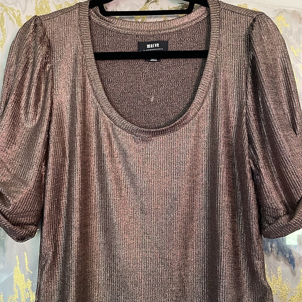 Maeve rose gold shirt
